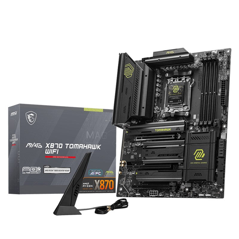 MSI MAG X870 TOMAHAWK WIFI AMD AM5 DDR5 ATX Gaming Motherboard MSI MAG X870 TOMAHAWK WIFI AMD AM5 DDR5 ATX Gaming Motherboard